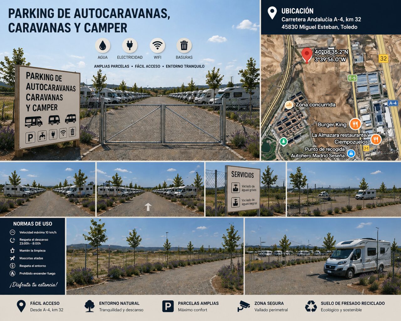 Parking para autocaravanas en Madrid